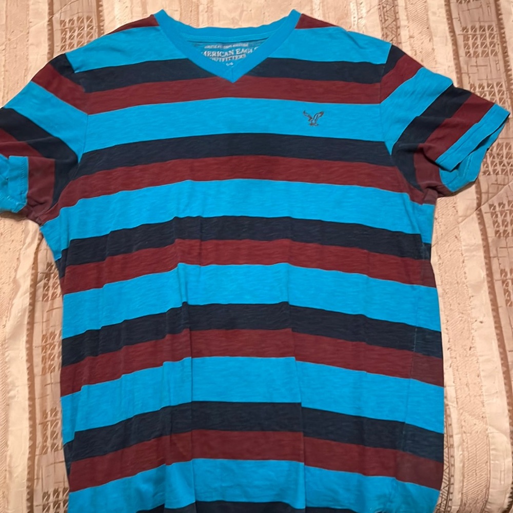 Means striped t-shirt
